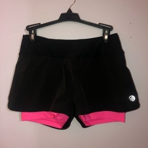 running shorts with spandex